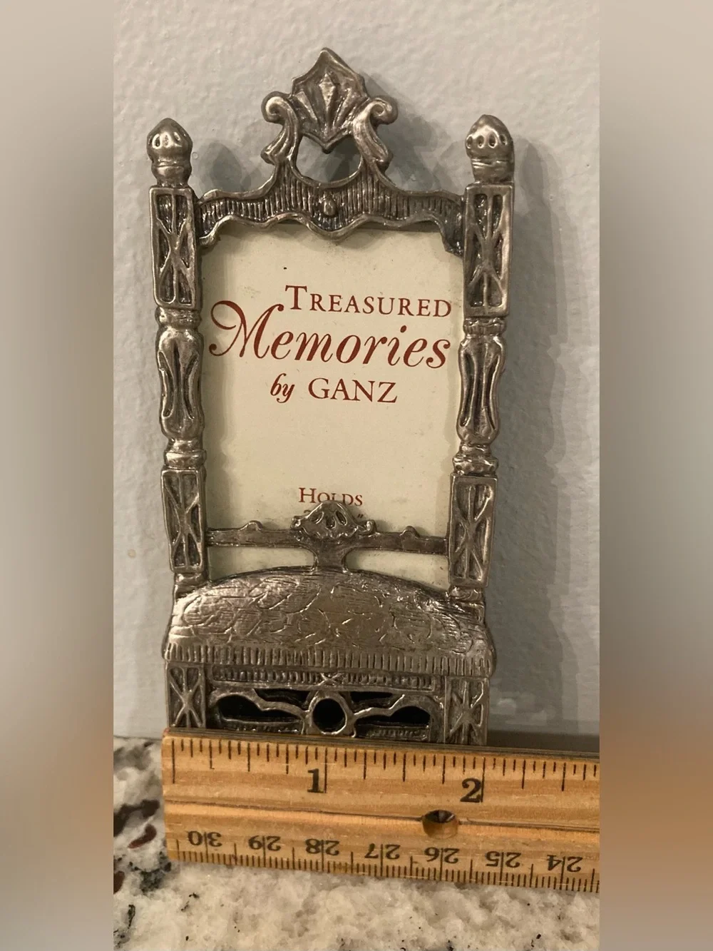 Vintage Ganz Pewter Photo Frame